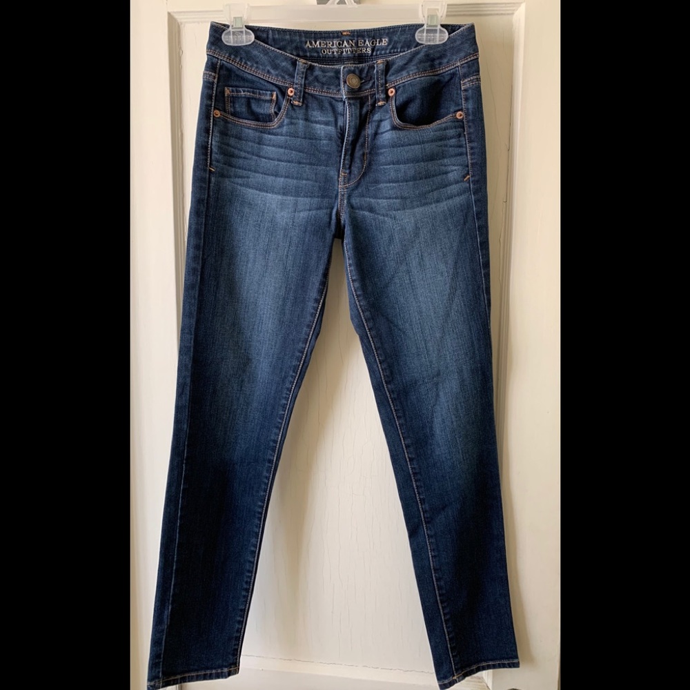 American Eagle Medium Wash Super Skinny Jeans